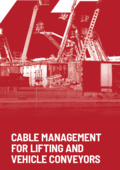 Flyer Cable management for lifting and vehicle conveyors