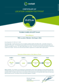 Certificate of location carbon footprint